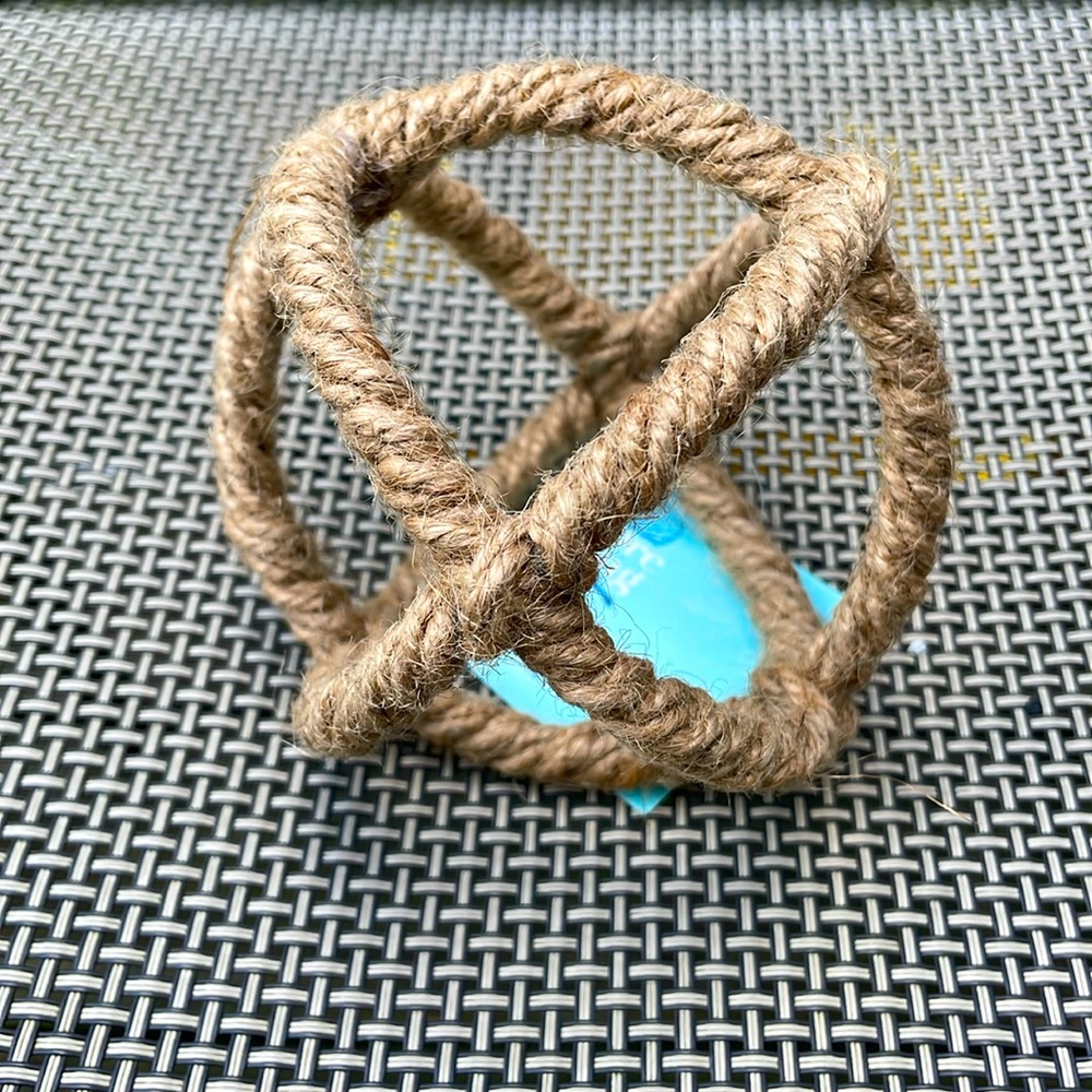 ⚜️Shore Living Jute Ball Table Decor! NWT!